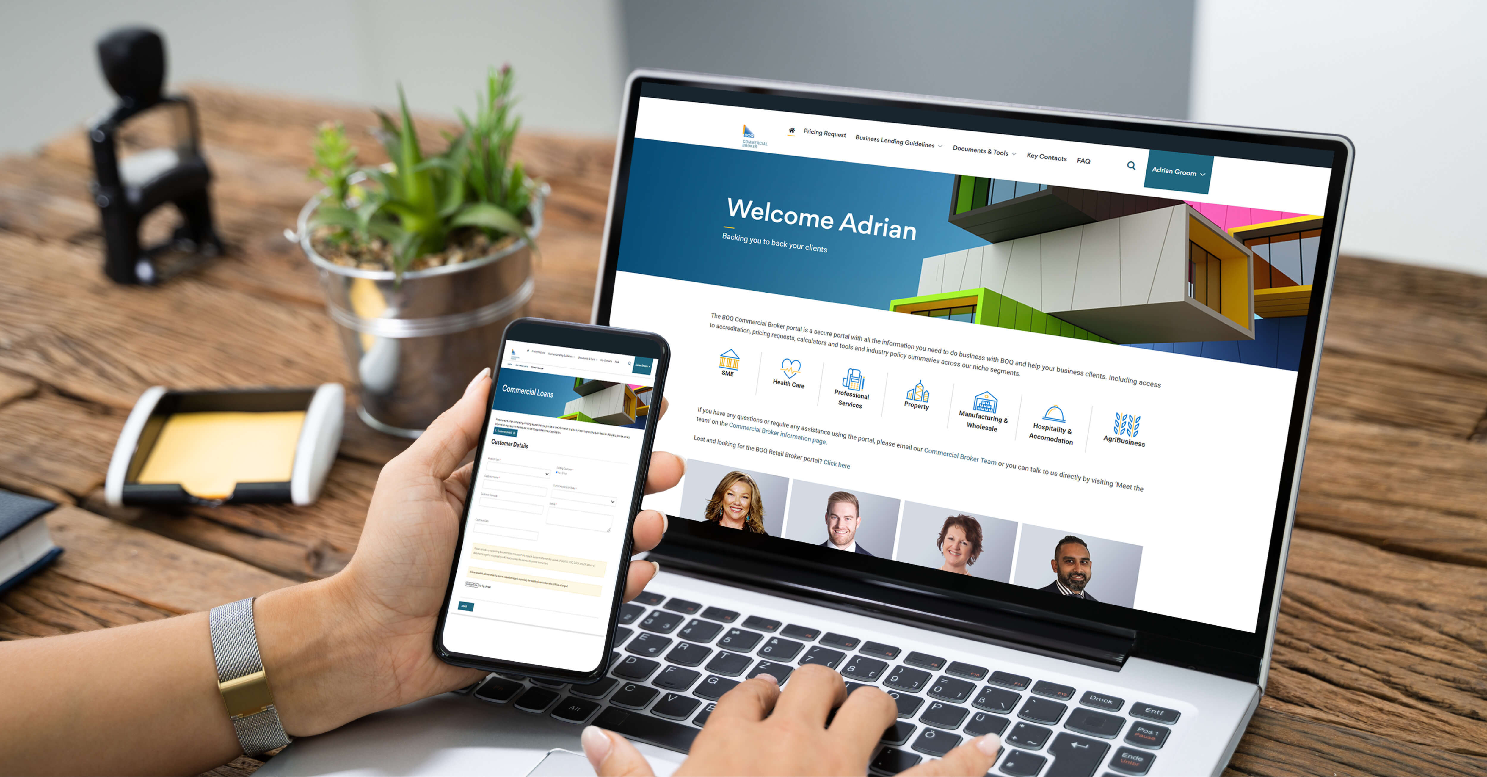 The BOQ Commercial Broker portal – a self-service platform for brokers launched in November 2021