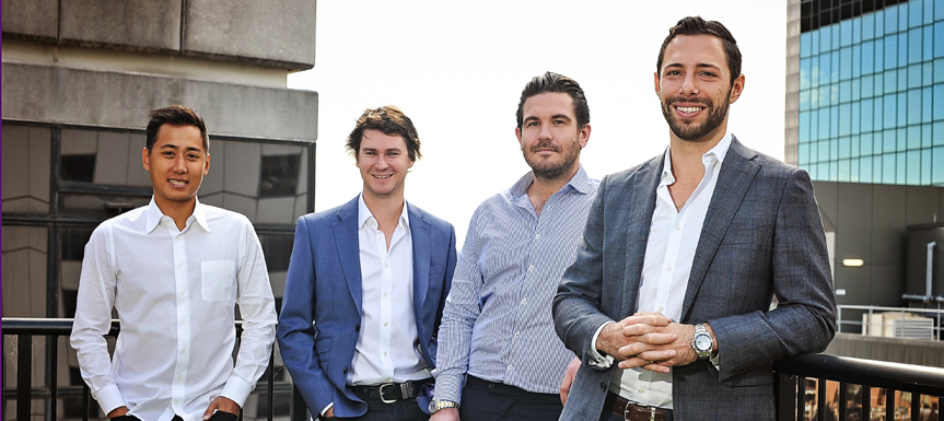 Lendi founders Martin Lam, Mark Kalajzich, Sebastian Watkins, David Hyman 