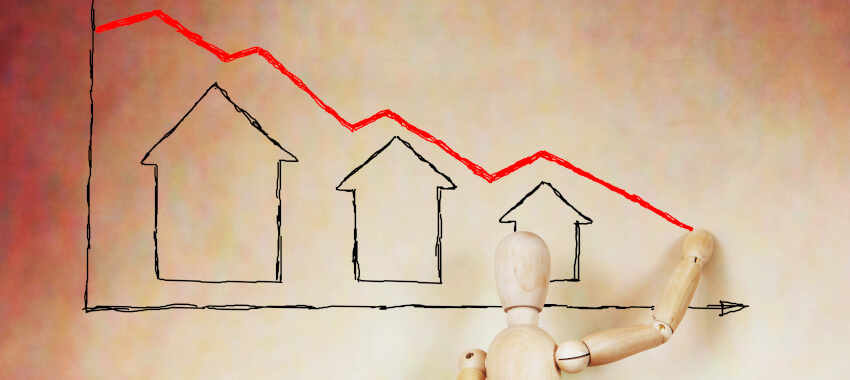 Property prices, weak, fall, decline