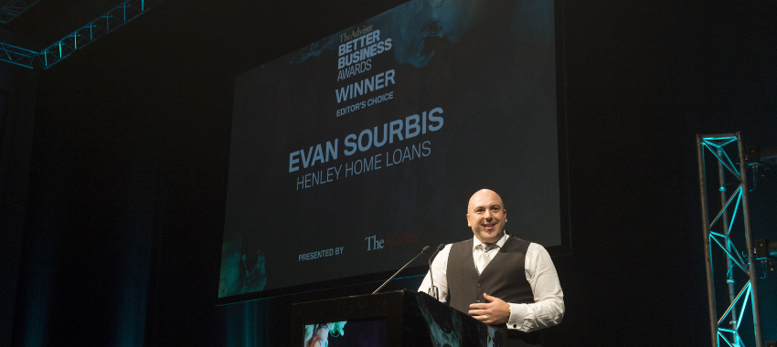 evan sourbis henley home loans better business awards winner editors choice award