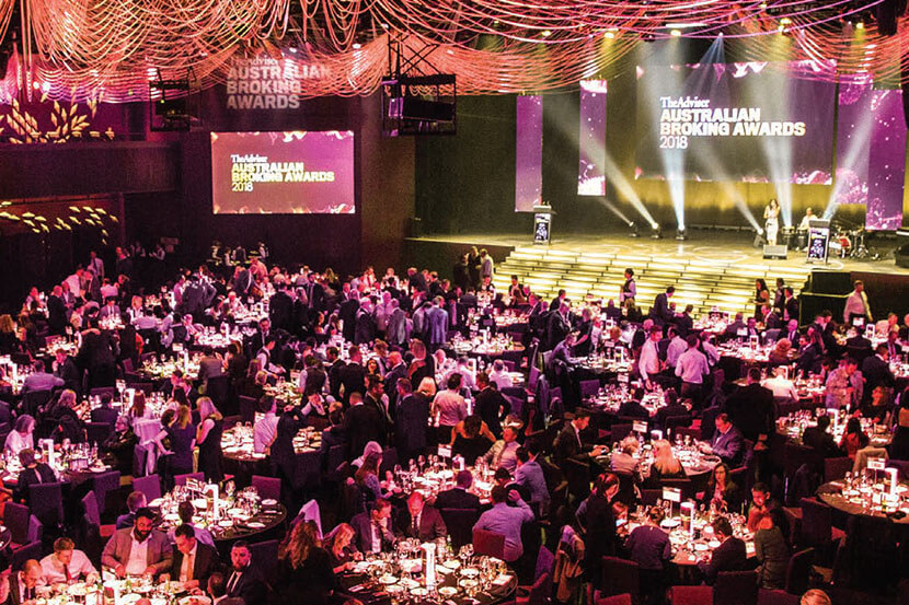 the adviser australian broking awards 2018 awards night stage event